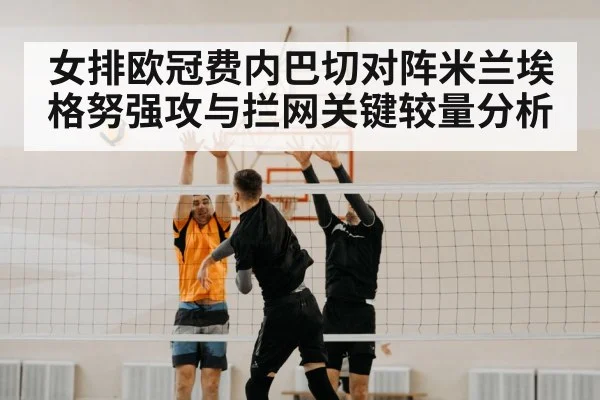 volleyball players blocking net